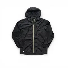 Nike ナイロンジャケット 00s M 刺繍 フルジップ 短丈 テック