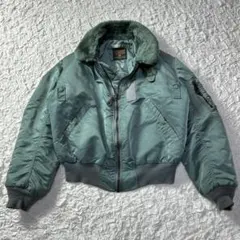 USA製 アルファ ヴィンテージ B-15D フライトジャケット 黒タグ カーキ