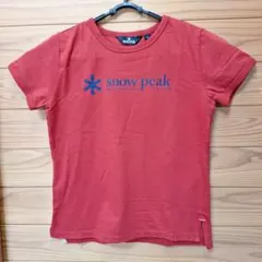 snow peak ロゴ Tシャツ Mサイズ 赤　未使用のサムネイル
