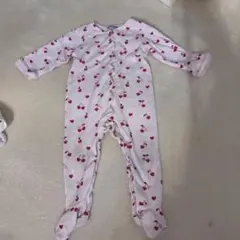 Jacadi チェリー柄ロンパース 12M