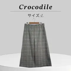 新品 未使用 Crocodile クロコダイル チェック スリット タグ付