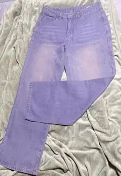 デニムストレート/パープル
