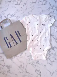 baby GAP ベビーギャップ ハートレース襟 ベビー ロンパース 70 半袖