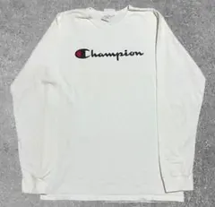 00s Champion チャンピオン 長袖Tシャツ ロンT ホワイト L