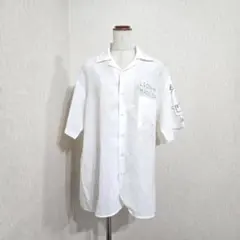 レオン×マチルダ アートプリントシャツ ホワイト オーバーサイズ