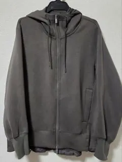 ユニクロ+J ドライスウェットフルジップパーカ L グレー