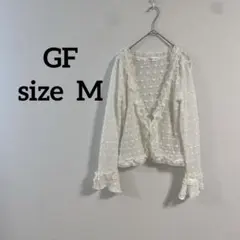 【691】G.F. フリルドットブラウス M ホワイトのサムネイル