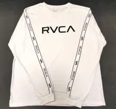 RVCA ルーカ 長袖Tシャツ ロンT 袖ロゴ ホワイト XL