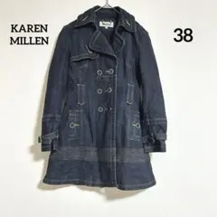 KAREN MILLENイギリス発 コットン デニム ロングコート トレンチ