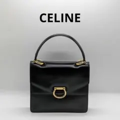 CELINE ブラック ハンドバッグ レザー 革のサムネイル