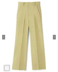 GRL センタープレスストレートパンツ[ai07] イエロー