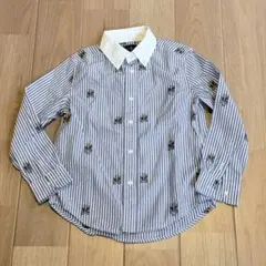 Ralph Lauren ストライプ くま柄 長袖シャツ 5サイズ