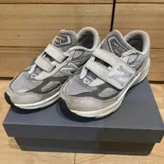 New Balance 990 キッズシューズ グレー 18cmのサムネイル