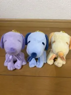 スヌーピーおすわりマスコット3点セット