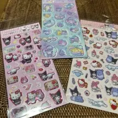 サンリオ キティ クロミ マイメロ シナモン シール 平成女児 立体シール