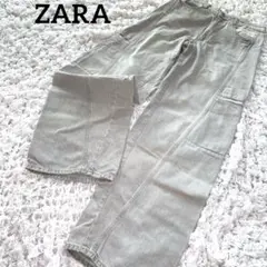《ZARA 》ワイドレッグデニム サイズ38 カーゴ　L ジーンズ　パンツ