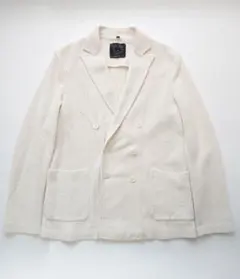 T-JACKET ダブルブレスト ハニカムジャージー ニットジャケット Mのサムネイル