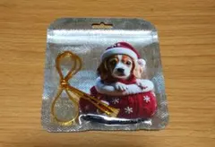 ビーグル犬のクリスマスアクリル飾り
