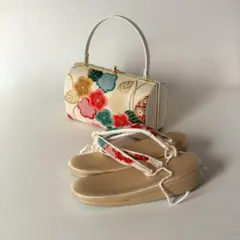 新品未使用 レディース 草履 バック セットゴールドMサイズ No164