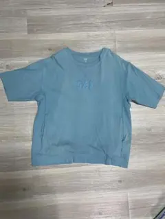 GAP 水色 ロゴ刺繍 Tシャツ XS