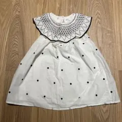 ホワイトドット刺繍ワンピースのサムネイル