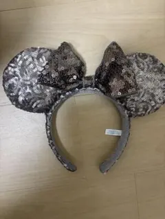 ミニーマウス耳型カチューシャ スパンコール