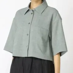 JEANASIS／DRYキャンバスREGSHSS／トップス グリーン