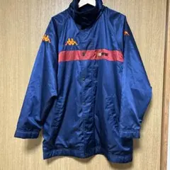 希少 Kappa 00's ASローマ ロゴ刺繍 vintage ジャケット Vintage 90s Original KAPPA Side Taped Kappa Italia Light