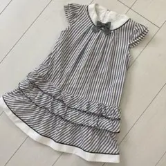 ストライプ ノースリーブ ワンピースのサムネイル