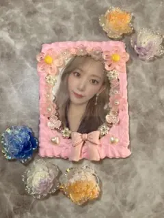 no.17 ホイップデコ トレカケース フラワーピンク