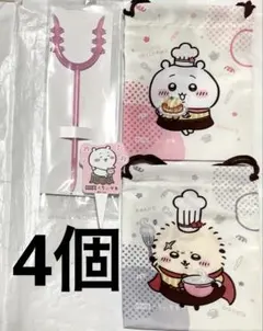 coco's ココス ちいかわ コラボ　巾着 ピック さすまた　ちいかわ　ラッコ