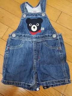 DOUBLE.B デニムオーバーオール Fサイズ