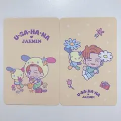 NCT DREAM ジェミン トレカ 2枚組 ウサハナ サンリオ 公式