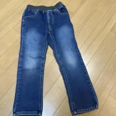 値下げ　moujonjon デニム ストレートパンツ記名あり