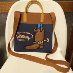 トイ・ストーリー ウッディ ニット ショルダーバッグ 2way トートバッグ