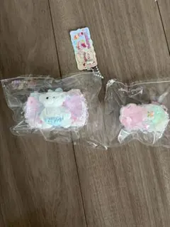 新作未使用！SAKURAスクイーズ　ミニリボン&グミ肉球　夢かわ　パンツクマ