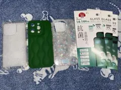 iPhone14 Pro ケースセット 抗菌ガラスフィルム付き