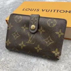 LOUIS VUITTON ルイヴィトン　折り財布　モノグラム　レザー　がま口