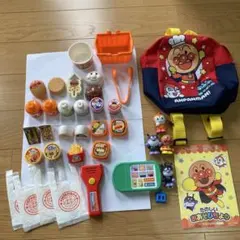 アンパンマン コンビニDX 小物　レジスキャナーリュック　指人形フィギュア