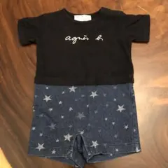agnis b. 星柄ロンパース 1 an