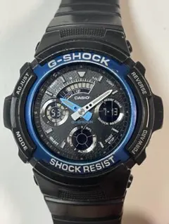 CASIO G-SHOCK アナデジ ブラック ブルーのサムネイル