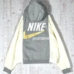NIKE ナイキ パーカー ビッグロゴ プルオーバー ゴールドスウッシュ 金XL