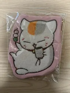 夏目友人帳　ニャンコ先生　サガラ刺繍　ポーチ