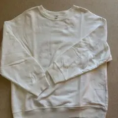 スウェットホワイト クルーネック