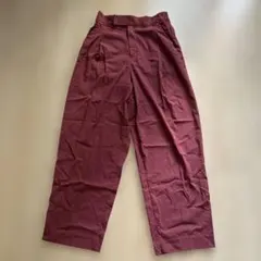 美品/バーガンディ ワイドパンツ
