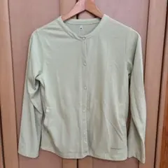 ライトグリーン モンベルカーディガン Lサイズ