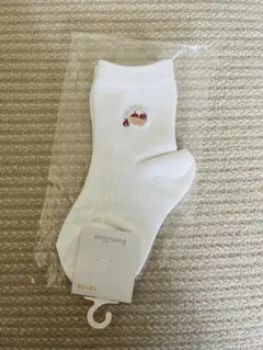 新品未使用　familiar ソックス　12-14cm りんご