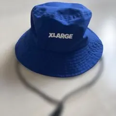 XLARGE KIDS.刺繍バケットハット.速乾.F.ブルー.のサムネイル