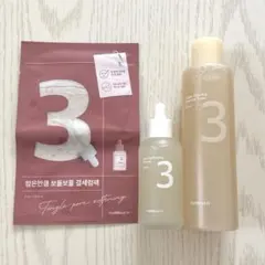 numbuzin 3番 大容量トナー.大容量セラム.パック3点セット