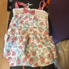 いちご柄 女の子 ワンピース水着 100cm